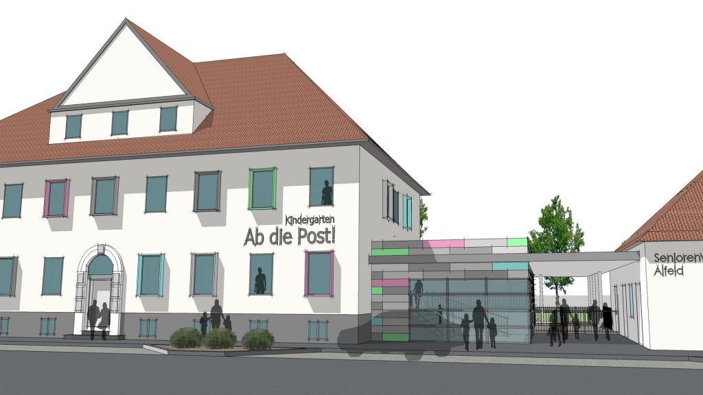 Umbau des alten Postgebäudes zur Kita - Alfeld