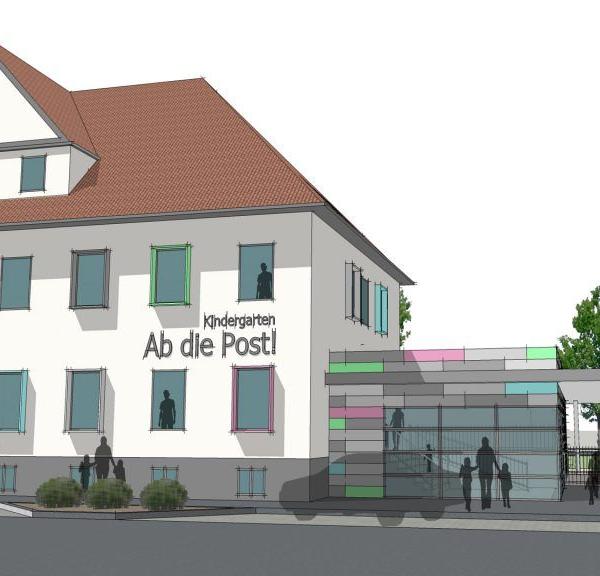Umbau des alten Postgebäudes zur Kita - Alfeld